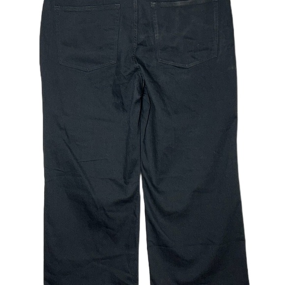 NWT J. Crew Factory Black Wide-Leg Crop Jean in All-Day Stretch, Size 33 - Picture 9 of 15